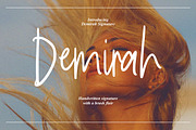 Demirah - Handwritten Signature, a Handwritten Font by tebaltipislab (Thumbnail 1 of 9)