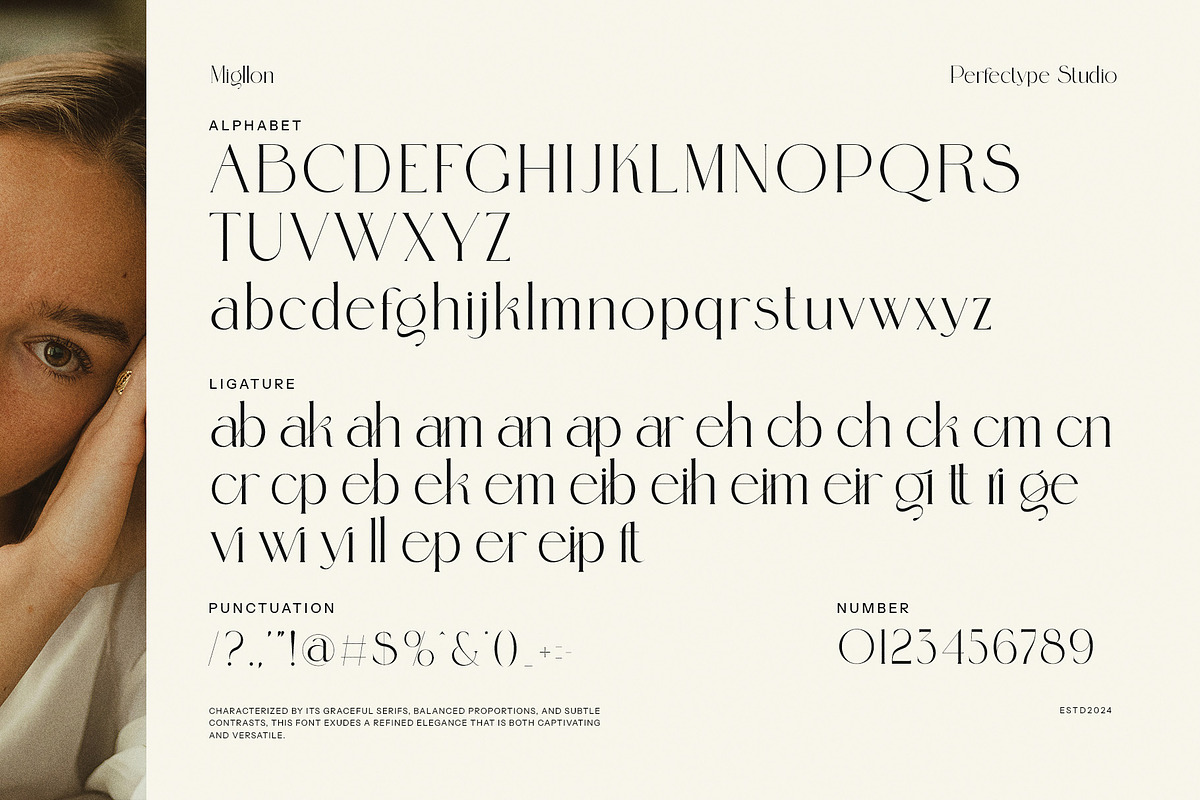 Mekgen Ligature Serif Font, a Serif Font by Perfectype (Photo 8 of 8)