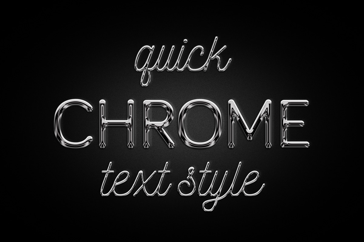 Chrome text effect, a Product Mockup by Evlogiev Studio (Photo 1 of 4)