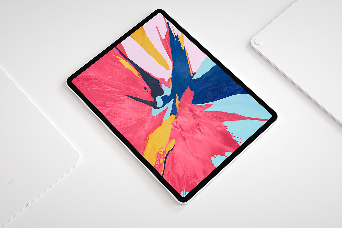 Apple iPad Pro 2018 Mockup 5K, an iPad Mockup by Iamjaydesign (Photo 5 of 6)