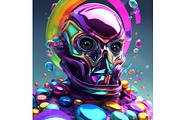 Galaxy Alien, a Technology Illustration by Sharon Schwalbe (Thumbnail 1 of 2)