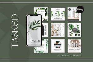CANVA | Tasked Social Media Pack