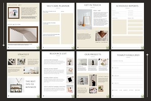 Minimal Workbook Canva Template