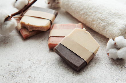 Handmade organic soap bars, a Health & Medical Photo by Olena Rudo