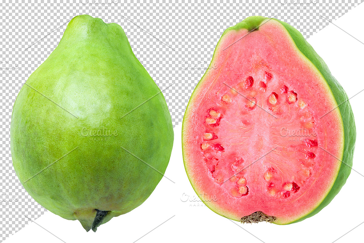 Green Pink fleshed Guava pieces, an Object Graphic by Fruits+Veggies (Photo 4 of 11)