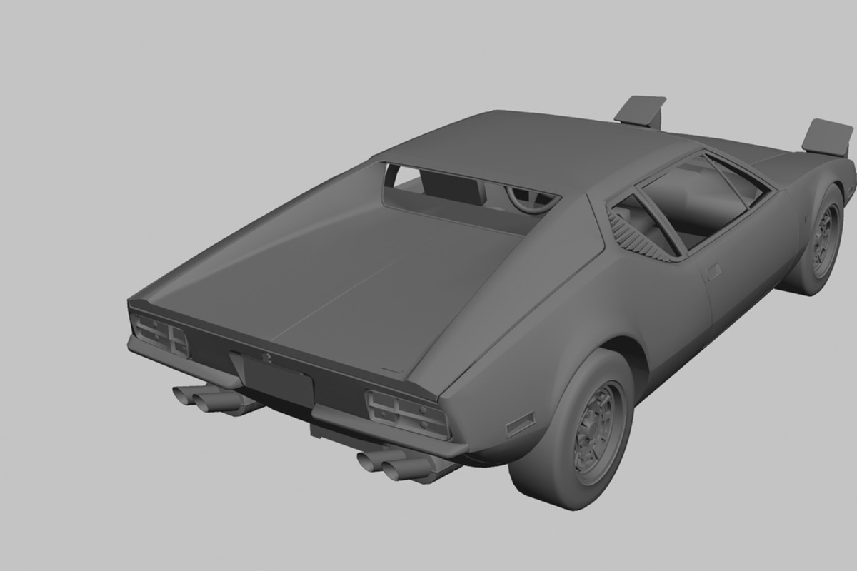 1971 De Tomaso Pantera, a Cars & Vehicle 3D Model by valtriiu (Photo 8 of 12)