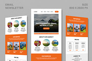 Clean Modern Email Newsletter, an UI Kit Template by MightyDesign (Thumbnail 1 of 9)