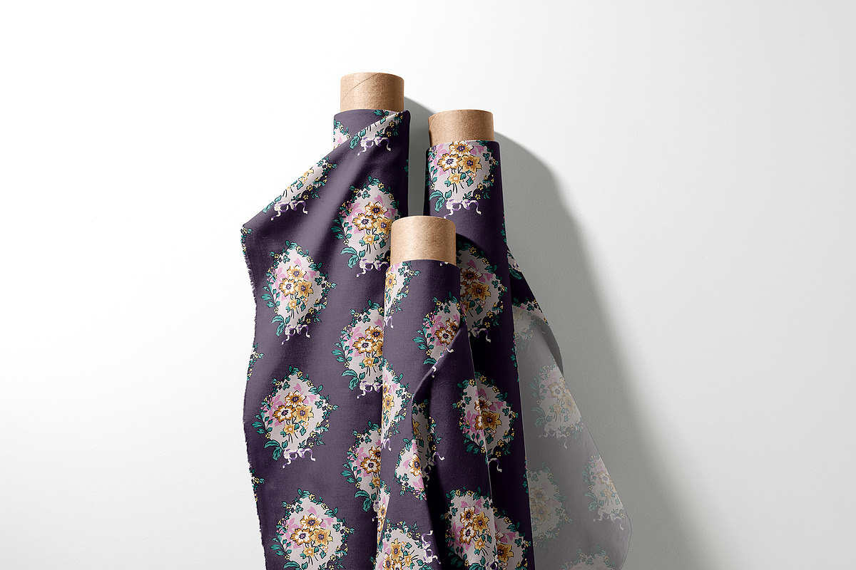 Floral Medallion Seamless Pattern, a Pattern Graphic by StudioGlouna (Photo 9 of 11)