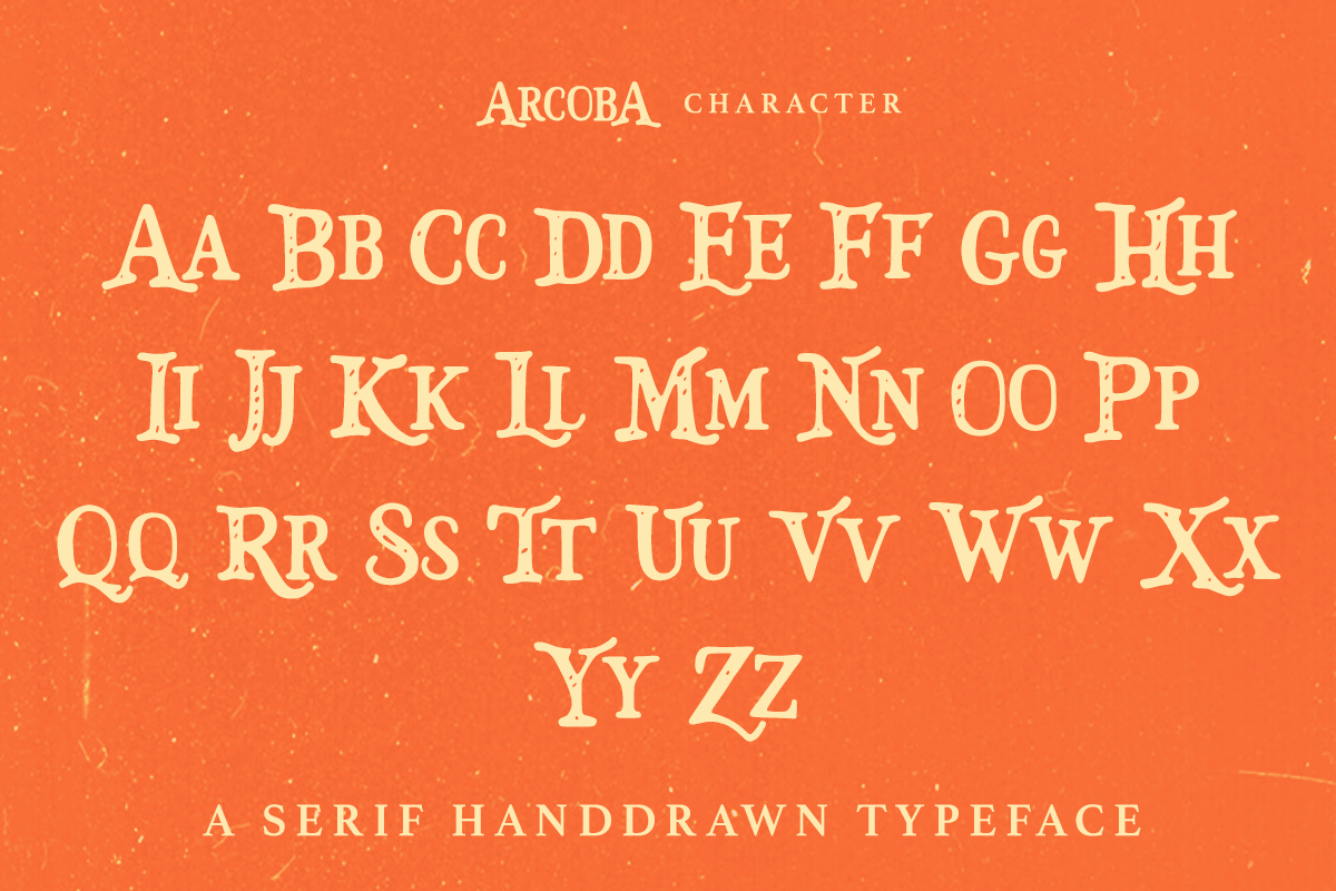 Arcoba - Vintage Circus Display, a Serif Font by Pandeka Studio (Photo 7 of 9)