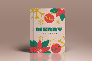 Set Of Christmas Greetings Cards