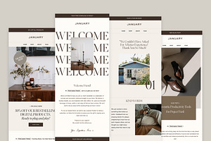 JANUARY | Flodesk Email Bundle