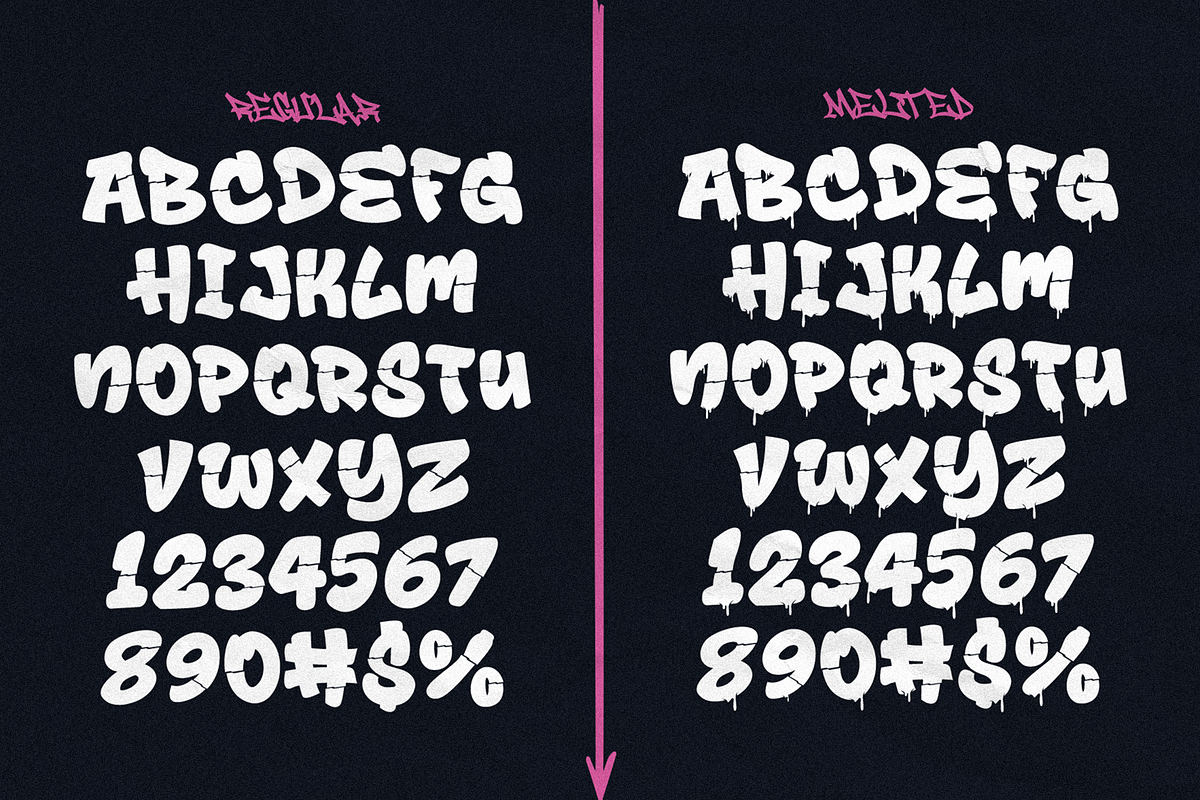 Drop Shade - Layered Melt Graffiti, a Font by figuree studio (Photo 8 of 10)