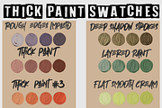 Thick paint Procreate brushes, a Brush Add-On by TheWhiteCatLab (Thumbnail 4 of 21)
