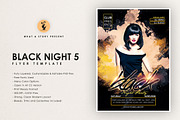 Black Night 5, a Flyer Template by What a Story (Thumbnail 1 of 5)