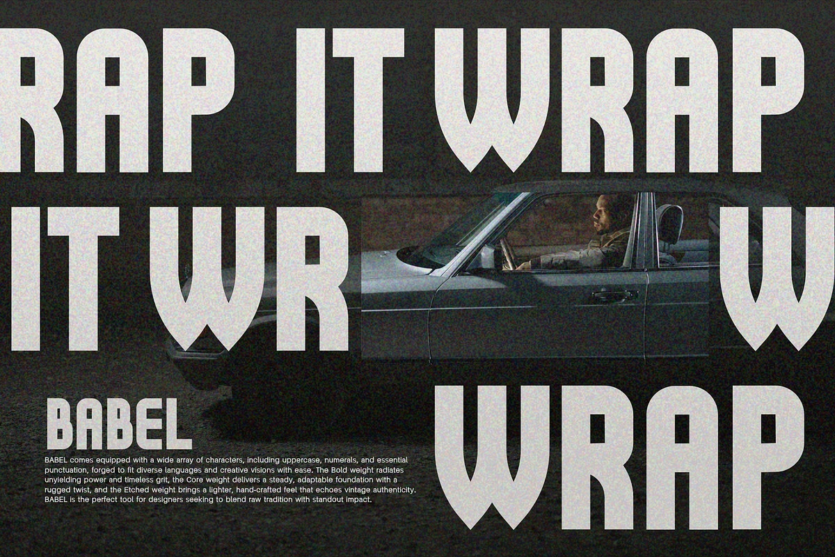 BABEL FONT - DISPLAY SAN SERIF, a Sans Serif Font by BURSTYPE (Photo 8 of 9)