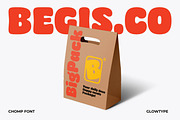Chomp A Bold Chubby Font, a Sans Serif Font by Glowtype (Thumbnail 13 of 15)
