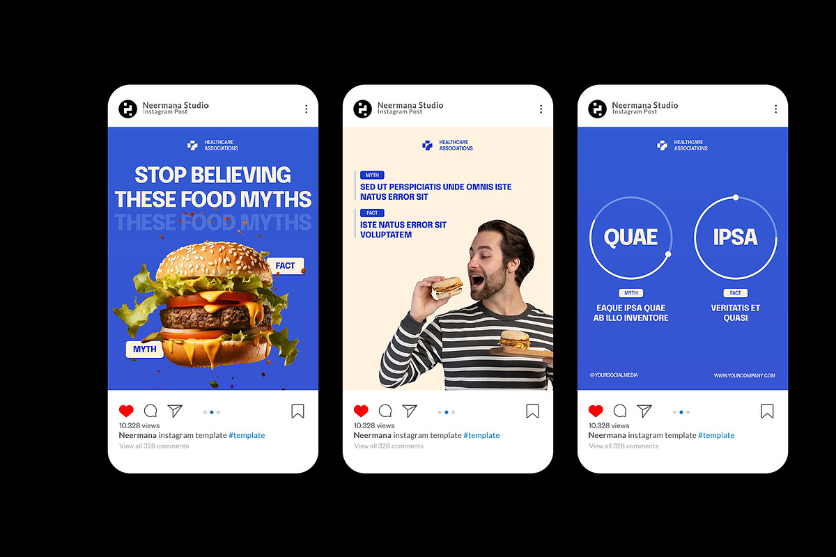 Eating Myths Instagram Carousel preview 2