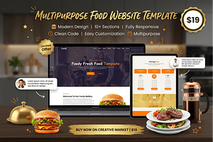 Food Delivery Website Template UI, a Bootstrap Template by Themeplaza