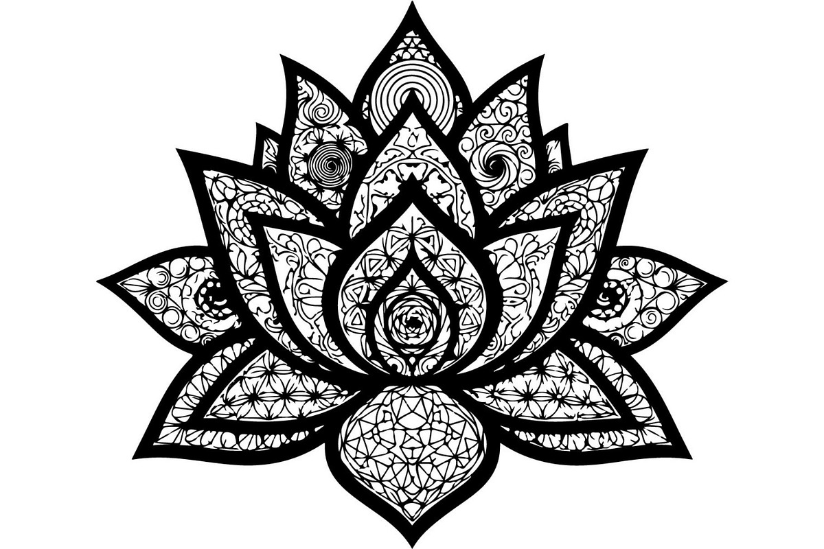 Decorative Lotus Flower, an Object Graphic by Creativeshirt (Photo 11 of 14)