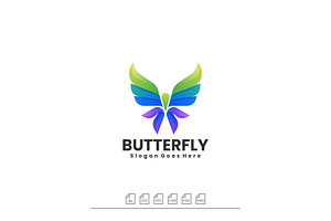 Logo Butterfly Gradient Colorful, a Branding & Logo Template by ARIF22GANTENG