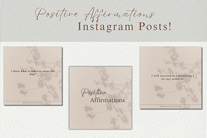 Positive Affirmations Instagram Post