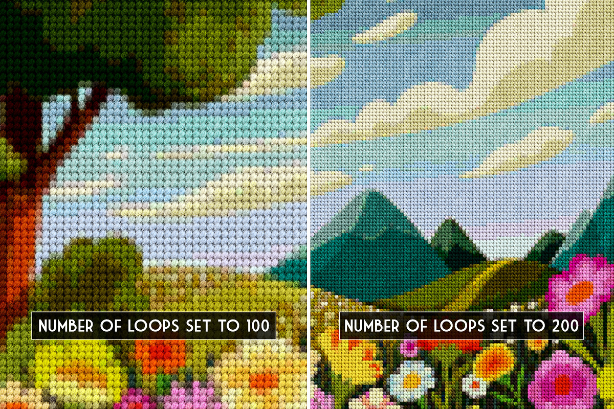 Knitting Studio - Knitted Effect, an Action Add-On by DesignRocket (Photo 4 of 10)