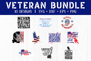 Veterans Day SVG Bundle Memorial Day