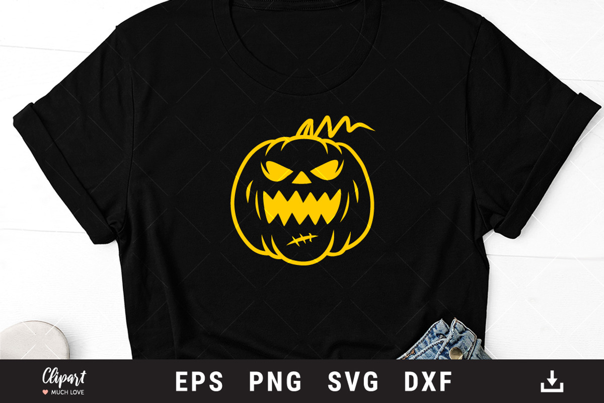 Jack O Lantern SVG, Halloween icons, an Illustration by ClipartMuchLove (Photo 3 of 5)