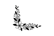 Floral Corner Ornament Clipart Bundl, an Illustration by Creativeshirt (Thumbnail 14 of 48)