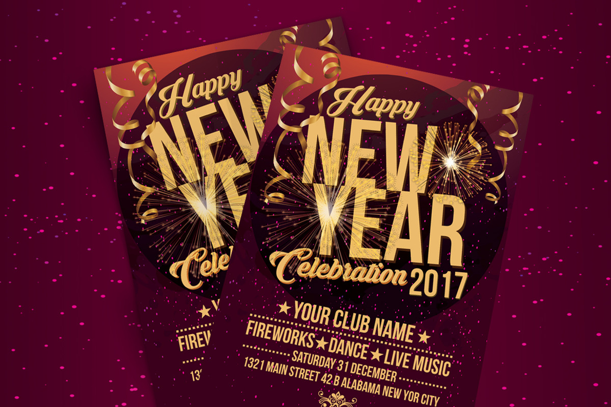 New Year Celebration Party, a Flyer Template by Muhamad Iqbal hidayat (Photo 4 of 4)