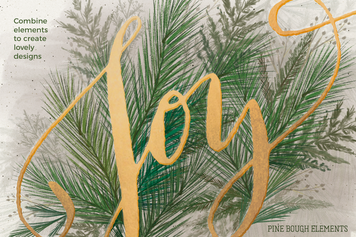 Pine Bough Elements, an Illustration by KLUGE+CO (Photo 5 of 6)