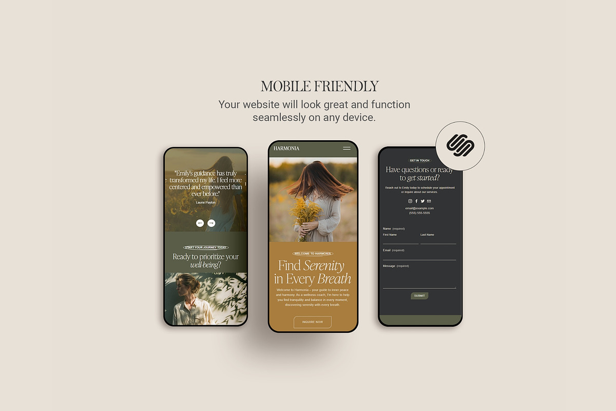 Therapist Website Template, a Squarespace Template by 3.14&Co (Photo 7 of 10)