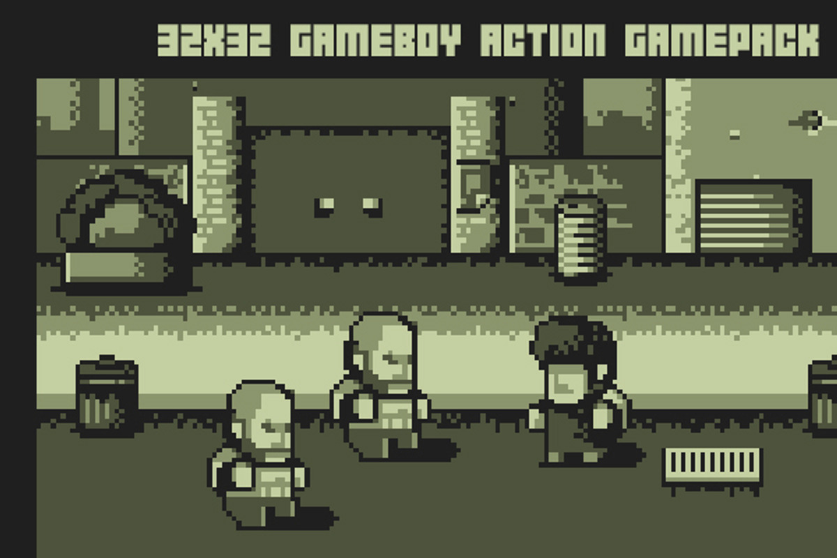 Gameboy Action Game Pack 4, a Graphic by Fassous game assets (Photo 1 of 5)