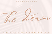 The Dream / Cyrillic & Latin Font, a Script Font by Katie Holland (Thumbnail 1 of 11)