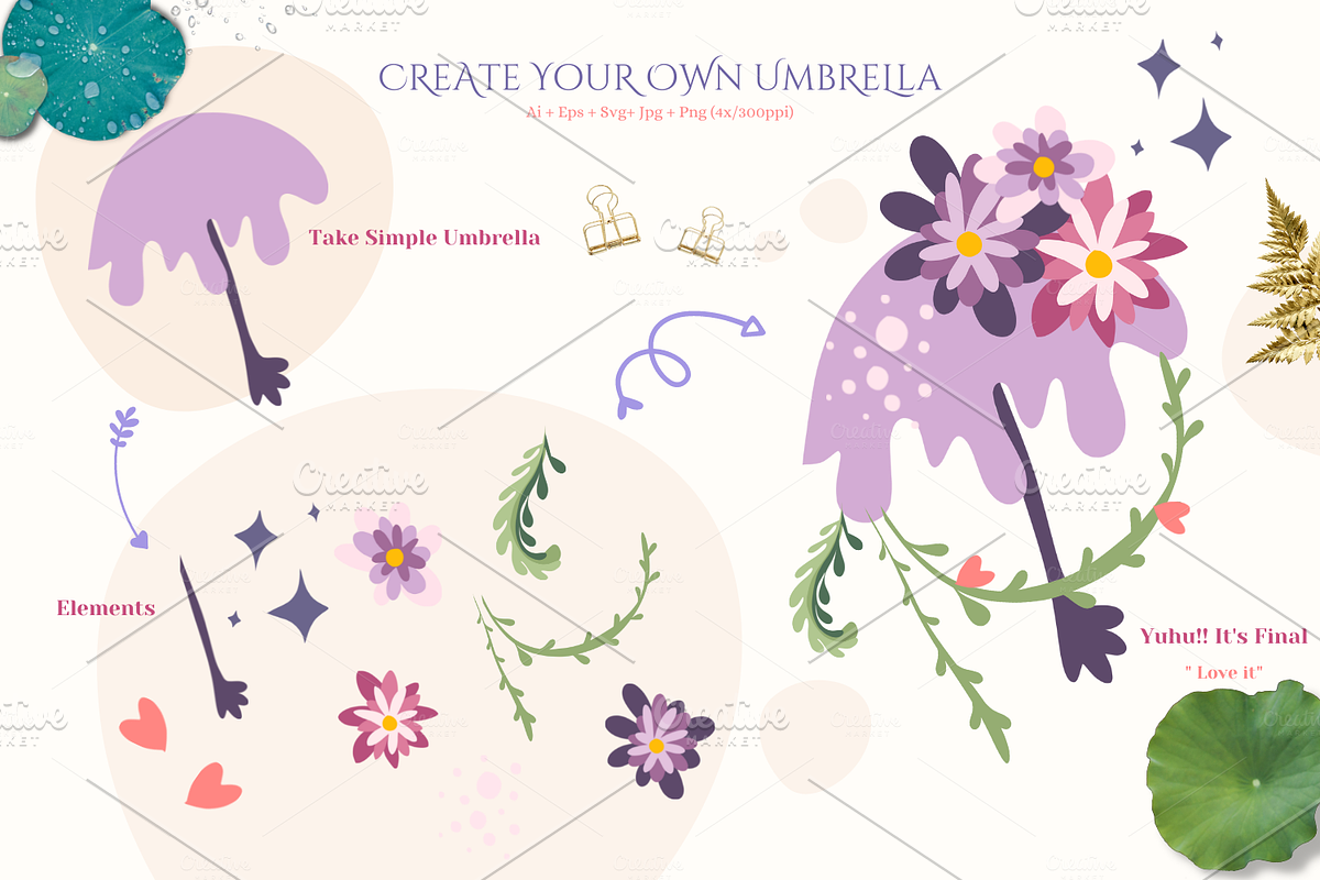 Spectacular Umbrella | Creator Kit, an Illustration by ArtstudioByKhushbu (Photo 6 of 7)