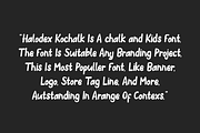 Halodex Kochalk - Kids & Chalk Font, a Handwritten Font by QR Design Studio (Thumbnail 4 of 6)
