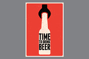 Beer time bottle vector poster set., a Food Illustration by PoPaShop (Thumbnail 2 of 10)