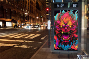 Psychedelic Grin Monster. 16 Posters, a Decorative Illustration by KENO Mascots (Thumbnail 8 of 9)