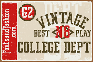 Vintage College Font