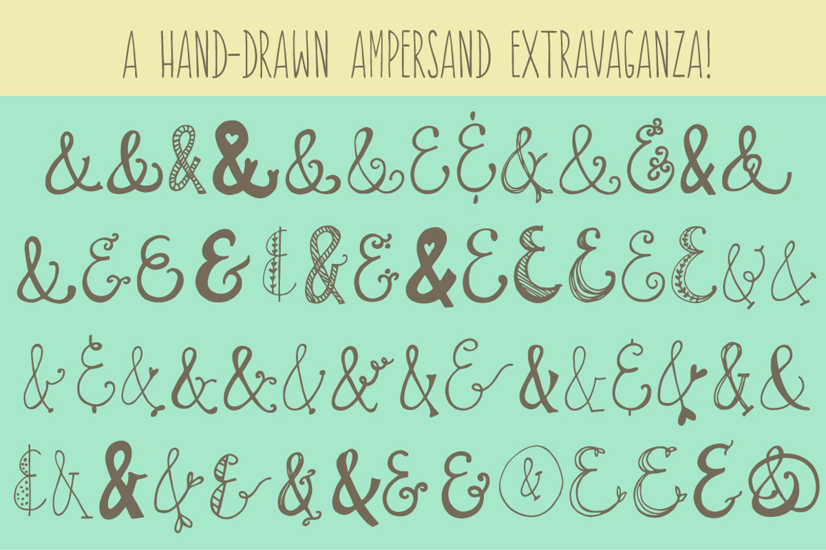 Quirky Sands- An Ampersand Font preview 2