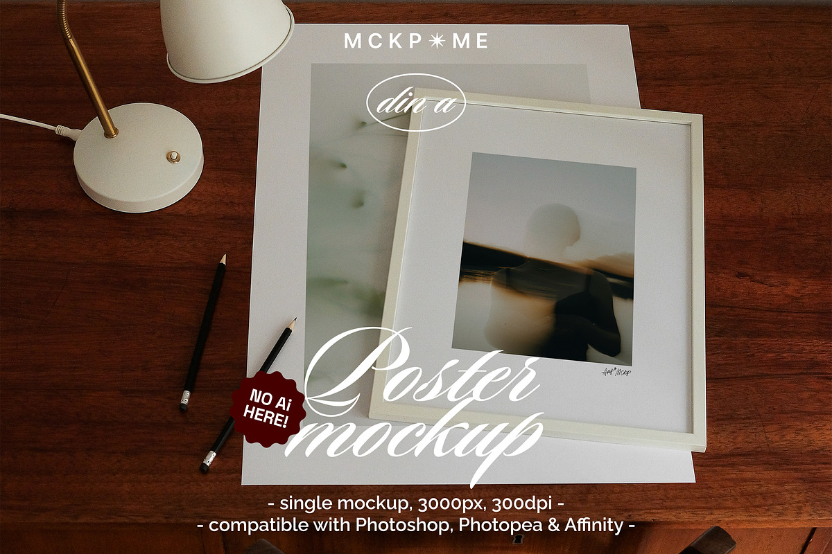 Two framed posters interior mockup, a Merchandise Mockup by MCKP*ME (Photo 1 of 3)