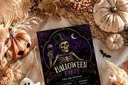 Skeleton Halloween Party Invitation, an Invitation Template by Arslan (Thumbnail 5 of 5)