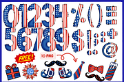 Independence Day-PNG fonts, a Symbol Font by It me digital art (Thumbnail 3 of 6)