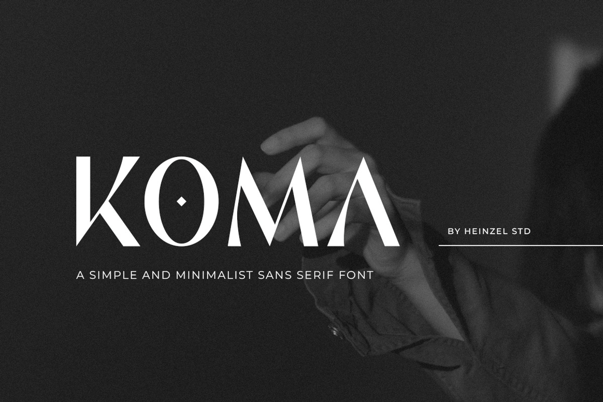 Koma - Minimalist Sans Serif, a Sans Serif Font by Heinzel Std (Photo 1 of 10)