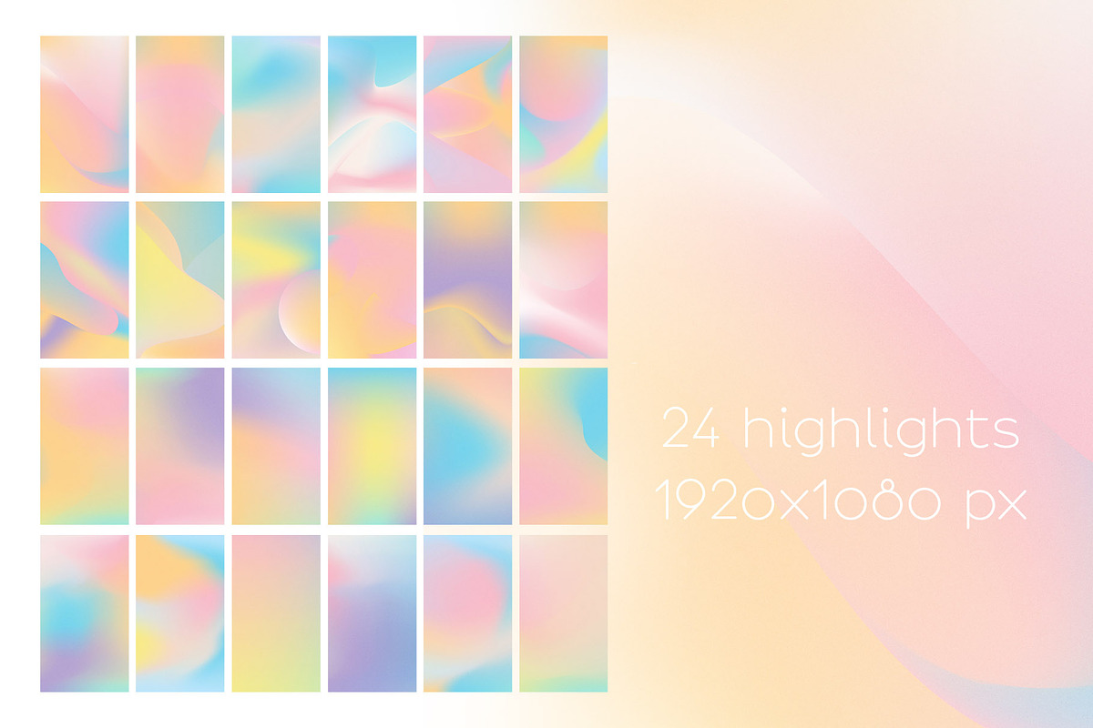 Pastel Gradients Backgrounds, a Texture Graphic by Chus Moreno Studio (Photo 9 of 12)