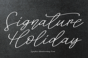 Signature Holiday | Script Font, a Script Font by Scratchones (Thumbnail 1 of 8)