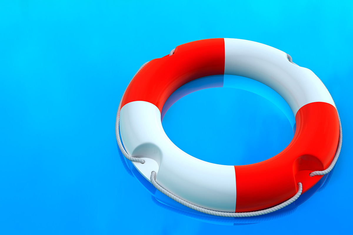 Lifebuoy Isolated on white preview 3