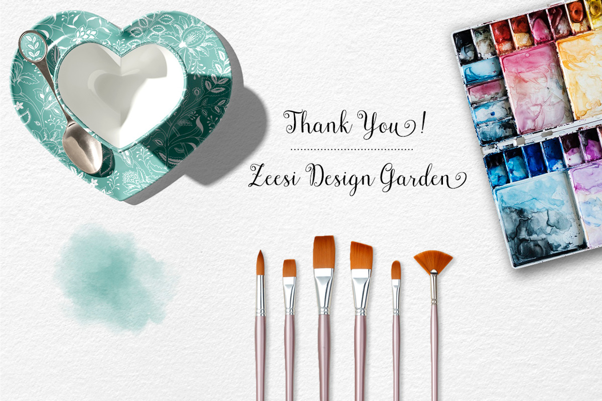 Indira Floral Patterns & Motifs, a Pattern Graphic by Zeesi Design Garden (Photo 11 of 11)
