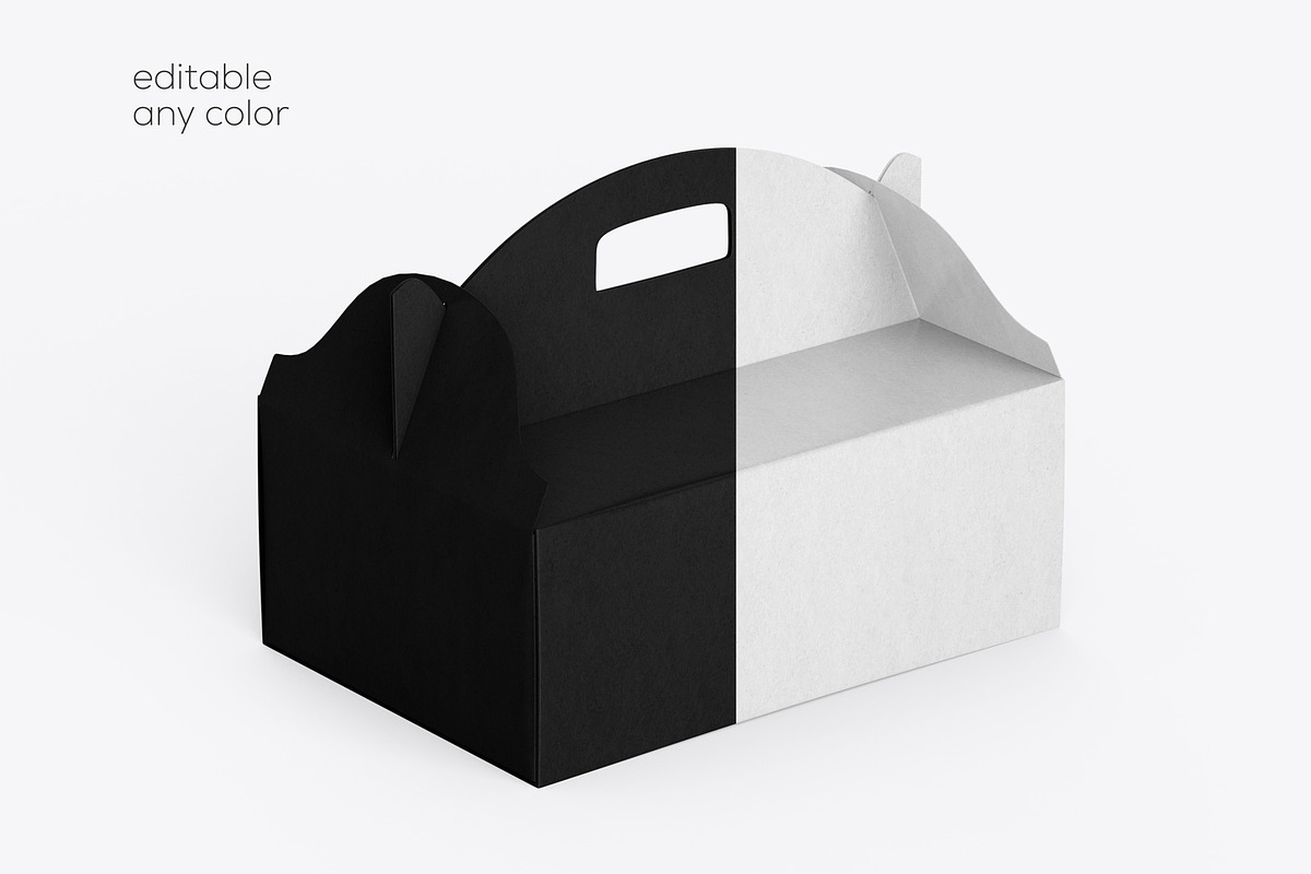 Gable Box Packaging Mockup, a Packaging Mockup by Ram Studio LLC (Photo 6 of 19)