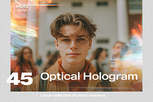 Optical Hologram 45 JPG Overlays